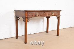 Baker Furniture Historic Charleston Georgian Carved Mahogany Writing Desk