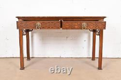 Baker Furniture Historic Charleston Georgian Carved Mahogany Writing Desk