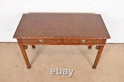 Baker Furniture Historic Charleston Georgian Carved Mahogany Writing Desk