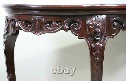 Baker Furniture Stately Homes Collection Mahogany Irish Demilune Table