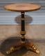 Baker Furniture Stately Homes Regency Ebonized And Giltwood Pedestal Side Table