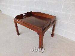 Baker Historic Charleston Collection Mahogany Chippendale Style Coffee Table