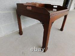 Baker Historic Charleston Collection Mahogany Chippendale Style Coffee Table