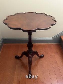 Baker Historic Charleston Collection Mahogany Piecrust Tilt-Top Table