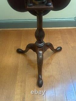 Baker Historic Charleston Collection Mahogany Piecrust Tilt-Top Table