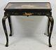 Baker Stately Home Chinoiserie Chippendale Console Table Black Lacquer & Gold