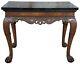 Baker Stately Home Chippendale Mahogany Faux Marble Console Server Dry Bar Table