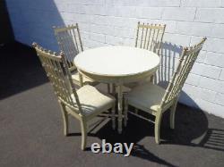 Bamboo Dining Set Chairs Table Kitchen Seating Thomasville Allegro Chippendale