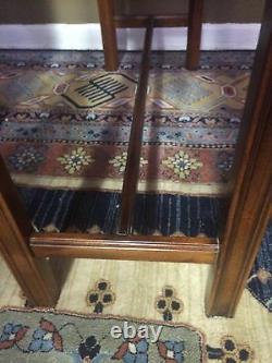 Banded Inlaid Councill Craftsmen Chippendale Foyer Hall Table Sofa Table