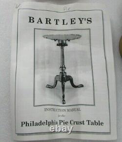 Bartley Collection Philadelphia Pie Crust Tilt Top Table Furniture Kit