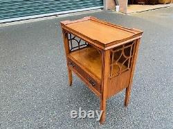 Beautiful Antique Helmers English Style Mahogany Side End Table With Drawer L@@K