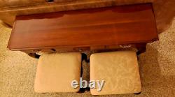 Beautiful Sofa Table + Ottomans Thomasville Furniture Three Drawers Chippendale