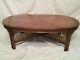 Beautiful Vtg Lane Mahogany Walnut Oval Coffee Table Chinese Chippendale Asian