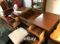 Beautiful and Rare Vintage Craftique Dressing Table with Matching Stool