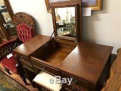 Beautiful and Rare Vintage Craftique Dressing Table with Matching Stool
