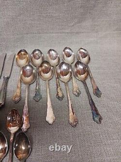 Berndorf Royal Chippendale cutlery Silverplate Flatware 42 pieces