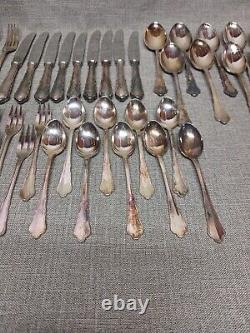 Berndorf Royal Chippendale cutlery Silverplate Flatware 42 pieces