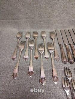 Berndorf Royal Chippendale cutlery Silverplate Flatware 42 pieces