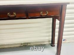 Bombay Co Furniture Mahogany Wood Console/ Entry/ Hall Table Chippendale Drawers