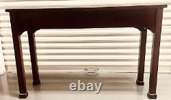 Bombay Co Furniture Mahogany Wood Console/ Entry/ Hall Table Chippendale Drawers