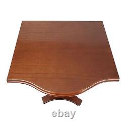 Bombay Pedestal Hall Table Accent Library Stand Vintage Neo-Classic Chippendale
