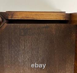 Brandt Embassy Collection Walnut Faux Bamboo Regency Bedside / Accent Table