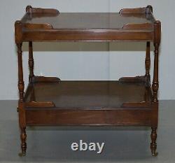 Burr Walnut Large Side Or Occasional Lamp End Wine Table Butlers Serving Tray