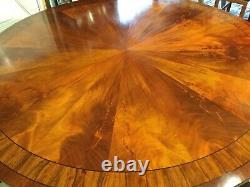 CMC Amazing Sunburst Flame mahogany circular Grand dining tables