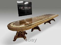 CMC Amazing World class Louis XVI style dining table set range, 8ft to 20ft plus