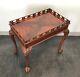 Councill Craftsmen Solid Mahogany Chippendale Ball In Claw Tea Table