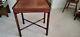 Councill Chippendale Style Mahogany Cherry Lamp Table W. Stretcher Base