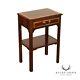 Cth Sherrill Occasional Mahogany One-drawer Side Table