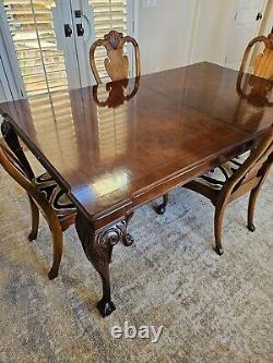 Century Claridge Collection Chippendale Ball & Claw Dining Room Table With6 Chairs
