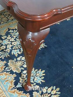 Cherry Ethan Allen Chippendale Dining Room Table Set Cherry