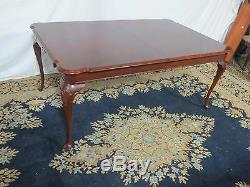 Cherry Ethan Allen Chippendale Dining Room Table Set Cherry
