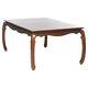 Chinese Chippendale Burl & Mahogany Dining Table 20th C