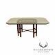 Chinese Chippendale Style Carved Mahogany Base Glass Top Dining Table