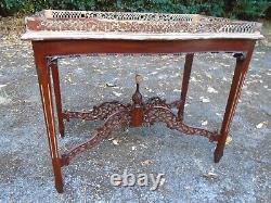 Chinese Chippendale style hardwood side/ display table