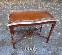 Chinese Chippendale style hardwood side/ display table