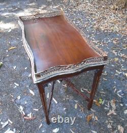 Chinese Chippendale style hardwood side/ display table