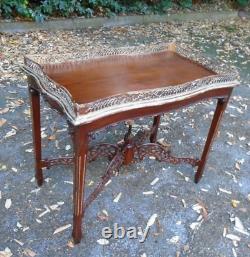 Chinese Chippendale style hardwood side/ display table