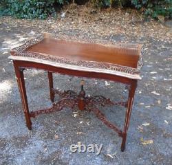 Chinese Chippendale style hardwood side/ display table