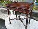 Chinese Chippendale Style Ornate Table Great Display Table