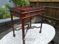 Chinese Chippendale style ornate table great display table