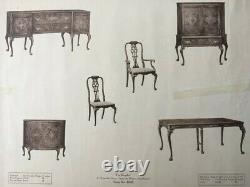 Chippendale Dining Room Table Set Includes six chairs and 5 leaves