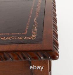 Chippendale Faux Partners Desk Mahogany Writing Table