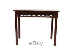 Chippendale Fretwork Console Table by Bartley