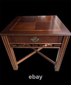 Chippendale Fretwork End Table