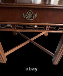 Chippendale Fretwork End Table