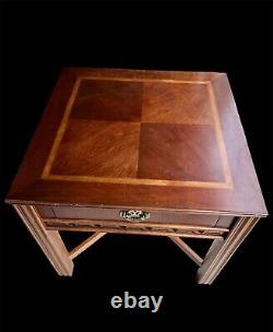 Chippendale Fretwork End Table